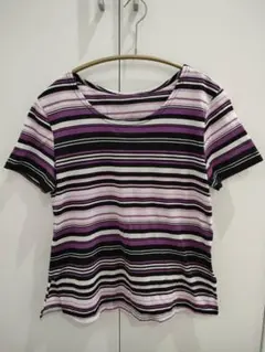 ☆パープルボーダーＴシャツ　インナー