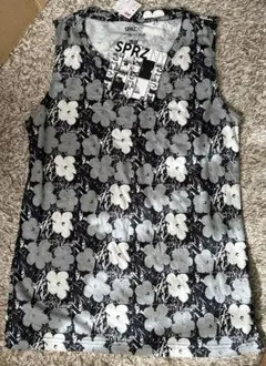 UNIQLO タンクトップ　チュニック　Mサイズ　SPRZNY 花柄　モノトーン