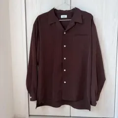 JUNRED 長袖シャツ ブラウン　M-Lサイズのサムネイル