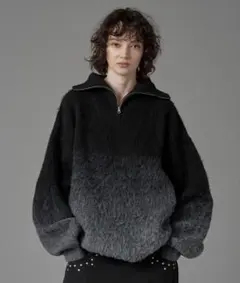 ONCILY ハーフジップ　ニット