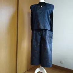 【大島着物リメイク】お洒落なセットアップ☆豪華なストール2点付き