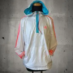 adizero アディダス ネオンカラー ナイロンジャケット　ハーフジップ