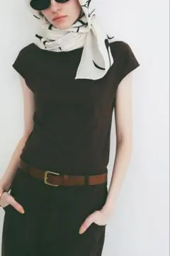 CLANE UP NECK COMPACT TOPS - メルカリ
