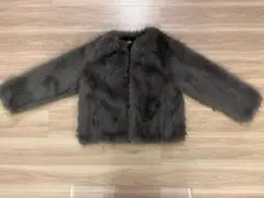 ZARA ファーコート グレーのサムネイル