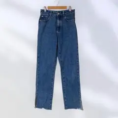 CAPRICIEUX LE'MAGE 裾スリットスリムストレートデニム Mのサムネイル