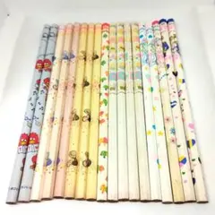 昭和レトロ 鉛筆 まとめ売り ファンシー文具 18本セット