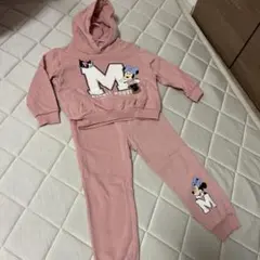 H&M　フィガロ&ミニー裏起毛スエットセットアップ　104美品