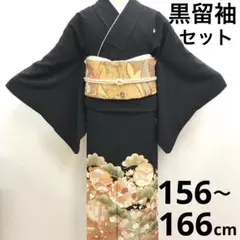 お値下げ❗️現代的・豪華な【黒留袖】　金駒刺繍　金彩友禅　手描き友禅　裄長め 現代的・豪華な【黒留袖】 金駒刺繍 金彩友禅 手描き友禅 裄長め
