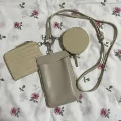 LOWRYS FARM ローリーズファーム 3SET ショルダーバッグ ベージュ