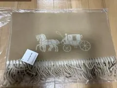 【新品未使用タグ付き】COACH マフラー ベージュ