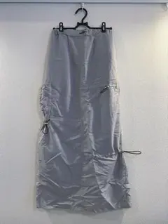 【W.W.G】カーゴスタイル ロングスカート グレー