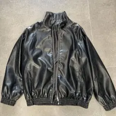 CODA ブラック 合成皮革 ジャケット サイズ0