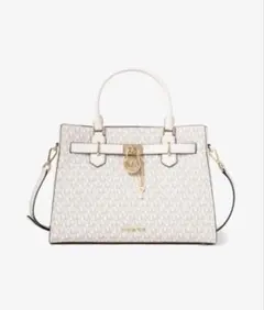 新品】マイケルコース SHEILA 2way サッチェルバッグ ライトクリーム 