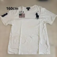 Ralph Lauren ラルフローレン　160cmビッグポニー　tシャツ　国旗