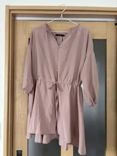 w closet 七分袖ピンクシャツ