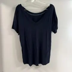ハーレー　黒Ｔシャツ　ざっくり　切りっぱなしのサムネイル