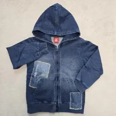 BABYDOLL　ジップアップパーカー　120cm　キッズ　長袖　デニム