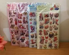 【海外製】ズートピアぷくぷくシール 3D立体シール4枚セット