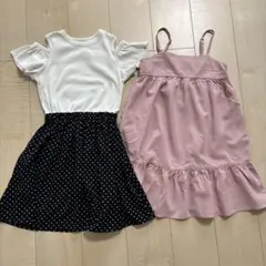 ユニクロ・GU　ワンピース　130サイズ　2枚セット