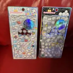 シール2枚セット あわわちゃんシマエナガ 光るジュエルプチドロップ