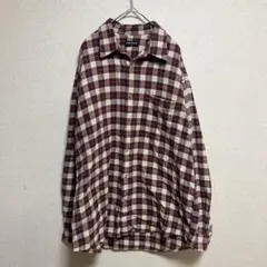 美品　オールドユニクロ　チェック　ネルシャツ　オーバーサイズ　LL XL 長袖