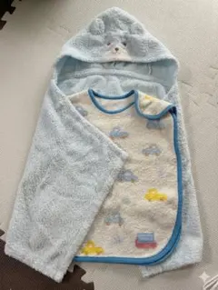 ミキハウス 豪華2点セット バスポンチョ＆スリーパー 出産準備 日本製