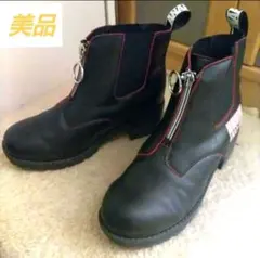ANAPGirl ブラック ジッパーブーツ