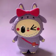 LABUBU風 シリコン ミニリュック パープル ミニバッグ