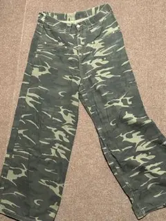 YOLO迷彩柄 ワイドパンツ