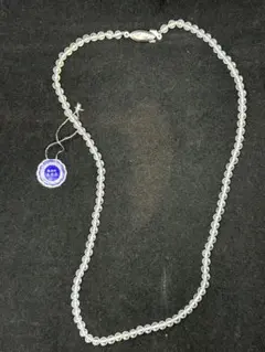 最高級　本水晶　ネックレス　留め具シルバー　4mm