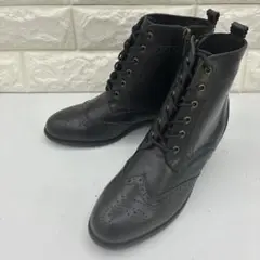 【新品未使用】HIMIKO ヒミコ レースアップブーツ サイドジップ 23 黒