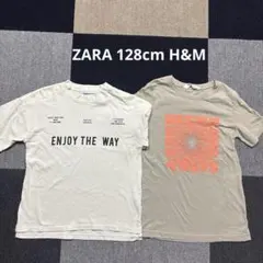 ZARA 他 Tシャツ 2枚セット 128cm ④のサムネイル