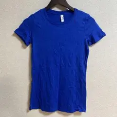 Bella クルーネック 半袖Tシャツ 青