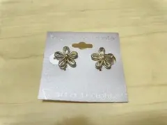 ヴィンテージ花形サージカルスチールピアス