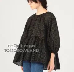 ne Quittez pas TOMORROWLAND ドット柄ブラウス
