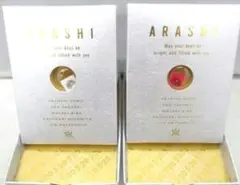 未使用嵐ファンクラブ限定5×20スワロフスキーシルバーレッドセット