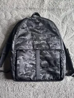 美品】COACH コーチ 迷彩 カモフラ リュック バックパック ブルー