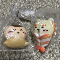 【ちいかわ】くりまんじゅう、シーサーキーホルダー2個セット
