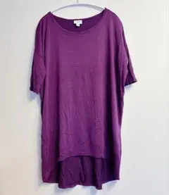 Lularoe M パープル オーバーサイズTシャツ半袖 M