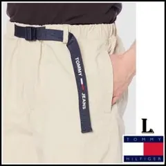 ベルテッドショートパンツ　ベージュ　Lサイズ　TOMMY HILFIGER