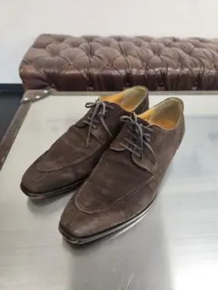 DEAMS HEART QUALITY SHOES ブラウン スエード シューズ