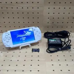 動作品/点検・整備済み psp3000 本体 パール・ホワイト（付属品あり）