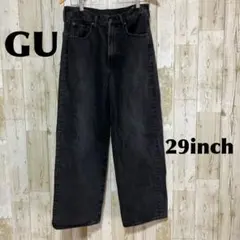 GU バギージーンズ　グレー　29インチ
