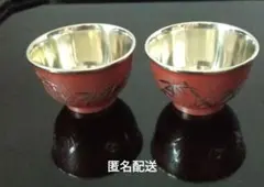 2254 錫製　本錫　御盃　3客 OSAKA SUZUKI~日本製造~大阪錫器~8-11~錫杯~gu-sia~純錫酒杯