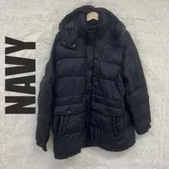NAVY マックハウス ダウンジャケットXLサイズ　ブラック