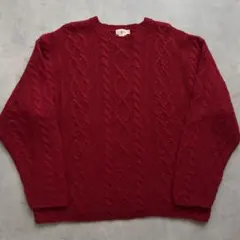 90s JCREW 巨人タグ ウール ニット 無地 セーター ヴィンテージ