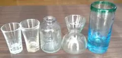 花瓶　ガラス5点