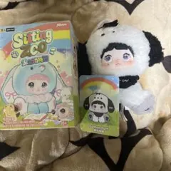 Sitting Zoo Cotton Puff ぬいぐるみ