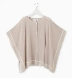 未使用　FACE SANS FARD ポンチョカーディガン半袖　C＋