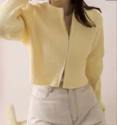 mystic.mline wジップニット